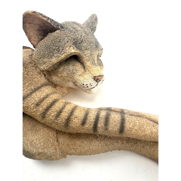Country Artists A Breed Apart #70407 Cleo Striped Cat Stretching 2002 Feline - Picture 4 of 10